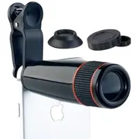Somikon Smartphone-Vorsatz-Tele-Objektiv mit 12-fach optischer Vergrößerung