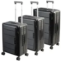 Xcase 3er-Set faltbare Hartschalen-Koffer, 20"/51 cm, 24"/61 cm, 26"/66 cm