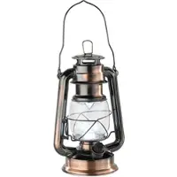 Lunartec Dimmbare LED-Sturmlampe, Batteriebetrieb, bronze, 42 Lumen, 1,5 Watt,