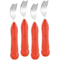 INFACTORY 4er-Set automatische Spaghettigabeln mit genialer Aufroll-Technik
