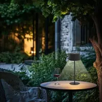 Lunartec LED-Akku-Tischleuchte, 150 lm, 1.200 mAh, warmweiß, dimmbar, IP44