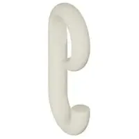 Hewi 477 Haken 477.30B02099 105x50mm, zum Aufschieben, matt, reinweiß