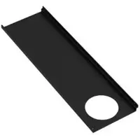 Hewi Ablage 950.13.0015DC 102x360mm, schwarz tiefmatt, Loch rechts