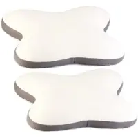 Newgen medicals 2er-Set Memory-Foam-Schmetterlingskissen für Seiten- und Bauchschläfer