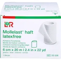 Lohmann & Rauscher Mollelast Haft Latexfrei Weiß 6cm x 20M Gedehnt 1 ST