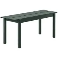 Muuto - Linear Steel Bank 110 cm, dunkelgrün