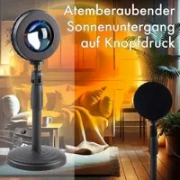 Pearl 4er-Set LED-Sonnenuntergangsleuchten, Teleskop-Ständer, USB