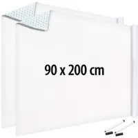 INFACTORY 2er-Set Whiteboard-Folien für Marker auf Wasserbasis, 90 x 200cm