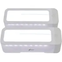 AGT 2er-Set Akku-Leselupe mit Licht, CCT-LEDs, 3x-Vergrößerung, dimmbar
