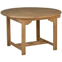 MiaMöbel Gartentisch 120 cm Ausziehbar Gartenmöbel Outdoor Modern Massivholz Teak Honig