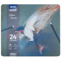 Spree Colored pencil in metal box.24 pcs.
