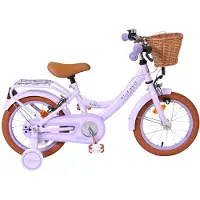 Volare Ashley Kinderfahrrad - Mädchen - 14 Zoll - Lila - Zwei Handbremsen