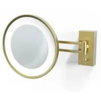 DECOR WALTHER Schminkspiegel BS 36 LED Gold Matt (3x vergößerung)
