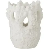 Bloomingville Fianna Vase, Weiá, Steingut