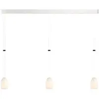 Grau Oh China Trace Trio LED-Pendelleuchte-Weiß