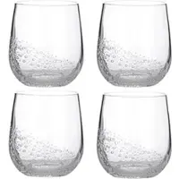 Broste Copenhagen Bubble Glas 35 cl Clear 4er Set