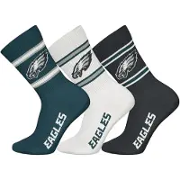 NFL Unisex Socken, 3er Pack - Teams, 3Pack Crew Socks, Football, Logo, Baumwollmischung