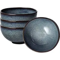 Like. by Villeroy & Boch Schale "Suppenbol Lave 280 ml 4er Set grau" 4 tlg.