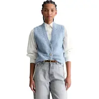 Marc O'Polo Marc OPolo DENIM Strickweste ärmelloser Bouclé-Cardigan regular fit aus Schurwolle-Viskose-Mix