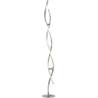 LOLA Smart LED-Stehleuchte LOLAsmart Swing Swing, dimmbar, alu / grau / zink, für Wohn- / Esszimmer, Aluminium, Modern, Smarte Stehlampe