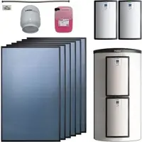 Vaillant Solarthermie-Paket 9.446/5 - 6 Kollektoren VFK 145 V mit Speicher VPS 1000/3-7 - 15,06 m2 - 0010042372