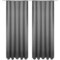 Bestgoodies Dekoschal Ellen Universalband Blickdicht 2er Pack - 140x245 cm Anthrazit