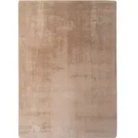 Carpetsale24 Läufer Teppich Beige 80x250 cm  Waschbarer Kurzflor Teppich, rutschfest & weich, einfarbig Design für Schlafzimmer, Küche & Flur
