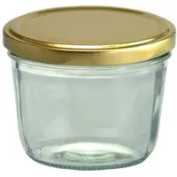 MamboCat 50er Set Sturzglas 230 ml Marmeladenglas Einmachglas Einweckglas To 82 goldener Deckel incl. Diamant-Zucker Gelierzauber Rezeptheft