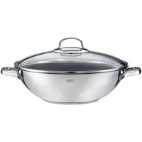 Rösle Wok EXCLUSIV 32 cm, Induktionsgeeignet, mit optimaler Wärmeverteilung