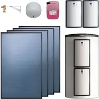 Vaillant Solarthermie-Paket 9.431/6 - 4 Kollektoren VFK 145 V mit Speicher VPS 800/3-7 - 10,04 m2 - 0010042369