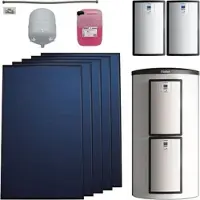 Vaillant Solarthermie-Paket 9.426/5 - 5 Kollektoren VFK 155 V mit Speicher VPS 800/3-7 - 12,55 m2 - 0010042374