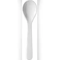 Waca 12x Salatlöffel 23,5 cm, weiß Material SAN, bruchunempfindlich