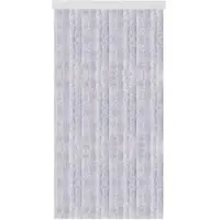 Arsvita Flauschvorhang Flauschgardine Vorhang 90 cm x 200 cm Unistreifen Grau