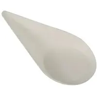 Papstar 12 Fingerfood - Teller, Zuckerrohr "pure", weiss Drop - 10,5 cm x 5,7 cm
