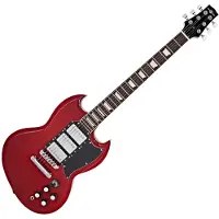 Gear4Music Brooklyn Select E-Gitarre von Rot