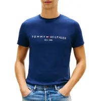 Tommy Hilfiger T-Shirt Logo MW0MW11797 Dunkelblau Slim Fit
