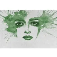 Living Walls Fototapete "ARTist Watercolour Face" Vlies, Wand, Schräge