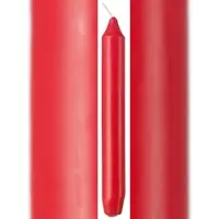 Metro Professional Tafelkerzen, Paraffin, 2.15 x 18 cm, ca. 6 Std., rot, 100 Stück