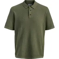 Jack & Jones Knit Polo-Shirt mit Knopfleiste und Kurzarm Größe: M