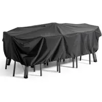 Oviala Business Gartentischhusse schwarz 240 x 130 cm