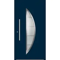 Haustuerenland.de Aluminium Haustür "SUSAN" 78 mm RC2 Stahlblau RAL 5011 beidseitig innen öffnend DIN links