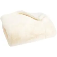 Amadeus Plaid Luxus cremefarben 170x240 cm - Beige Polyester 170x0.01 cm