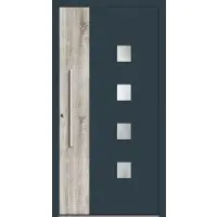 Haustuerenland.de RC2 Aluminium Haustür "XENIA" 78 mm Anthrazit RAL 7016 beidseitig innen öffnend DIN links