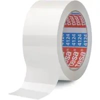 TESA Packband tesapack 4124 50mmx66m PVC weiß Packung mit 6 Stück