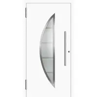Haustuerenland.de Aluminium Haustür "SUSAN" 78 mm RC2 Weiß RAL 9016 beidseitig außen öffnend DIN links