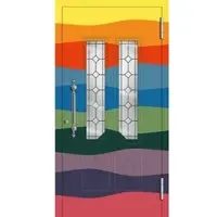 Haustuerenland.de Aluminium Landhaustür "THEA" 78 mm RC2 Wunsch-RAL-Farbe beidseitig außen öffnend DIN rechts