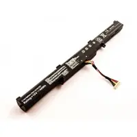 AccuCell Akku für ASUS N 552VW, wie A41N1501, L41LK2H, 15V, 3200mAh, Li-Ion