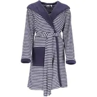 Esprit Bademantel Striped Hoody Women Navy Blue-S