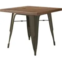 GGM Möbel Tolix Tisch | Rost | B:T:H 70 x 70 x 78 cm | Industrie Tisch, Retrotisch, Industrial Tisch