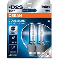 Osram XENARC Cool Blue Boost, D2S, Xenon Headlight Lamps, 7000K, Hanging folding box (2 lamps), offroad use only